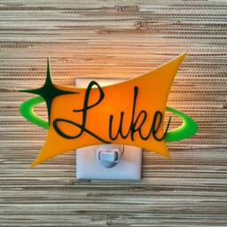 Mid Century Modern Children's Night Light - Room Baby Shower Gift Kid's Decor Nursery Atomic Avocado Designs?? - thumbnail 3