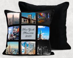Personalized Photo Collage Cushion Cover Holiday Memory Keepsake - thumbnail 1