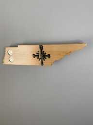 Tennessee Handmade State Quarter Wood Clock With Inlaid Quarters. Fully Customizable - thumbnail 1