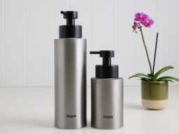 Brushed Stainless Steel Soap Dispenser - Refillable Liquid Hand Pump Bottle Eco Friendly Bathroom Decor Sink Accessory 250Ml Or 500Ml - thumbnail 1