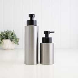 Brushed Stainless Steel Soap Dispenser - Refillable Liquid Hand Pump Bottle Eco Friendly Bathroom Decor Sink Accessory 250Ml Or 500Ml - thumbnail 1