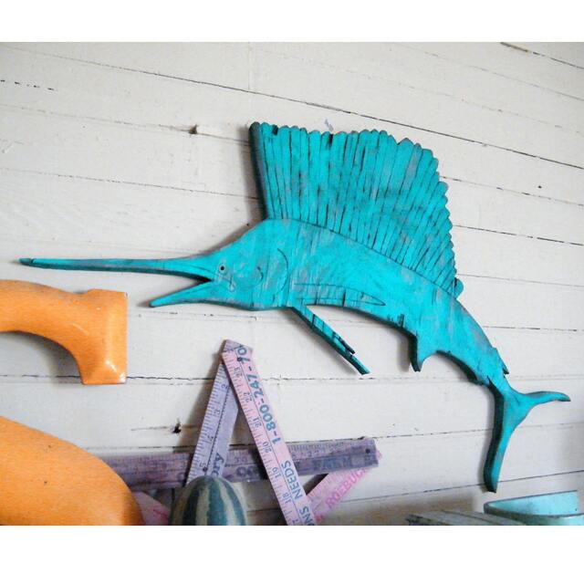 Wood Sailfish Saltwater Fish Art Wooden Wall Gifts For Men Sail Decor Fisherman Gift Deep Sea Fishing Sign - image 1