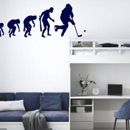 Hockey Evolution Wall Decal Sports Room Decor 4379 - thumbnail 3