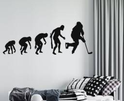 Hockey Evolution Wall Decal Sports Room Decor 4379 - thumbnail 1