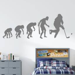 Hockey Evolution Wall Decal Sports Room Decor 4379 - thumbnail 2