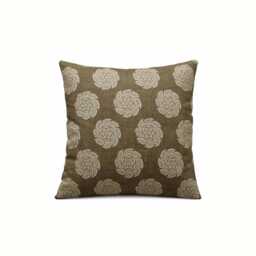 William Yeoward Barrameda Cushion Brown White Floral Pillow Cover - thumbnail 1