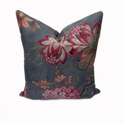 Thibaut Villeneuve Anna French Manor Collection Grey Double Sided Cushion Cover Pillow Cover - thumbnail 2