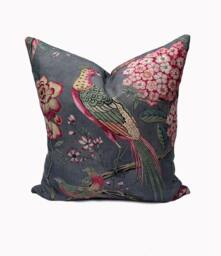 Thibaut Villeneuve Anna French Manor Collection Grey Double Sided Cushion Cover Pillow Cover - thumbnail 1
