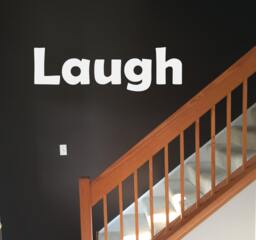 Funny Wall Quote Decal, Laugh House Decor - thumbnail 1
