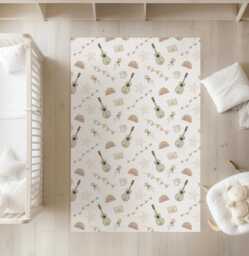 Nursery Guitars, Carpet, Kids Decor, Children's Room Decor, Kids Rug, Carpet - thumbnail 1