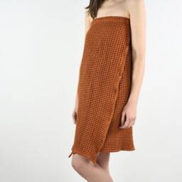Waffle Wrap Towel. Linen Spa Wrap. Bath Natural Sauna Organic Waffle - thumbnail 2
