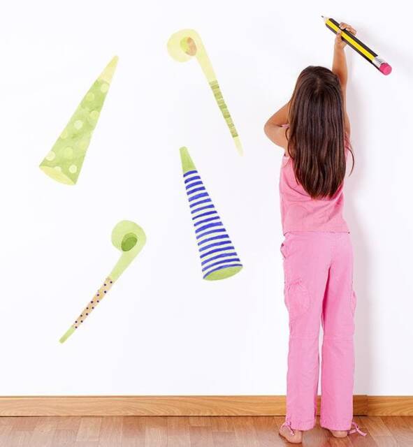 Birthday Boy Party Wall Sticker Decal - Kids Stickers, Animals Childrens Decals, Art, Room