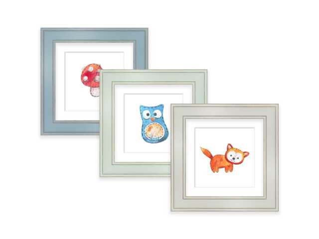 4x4 5x5 6x6 8x8 10x10 12x12 14x14 16x16 Shabby Chic Square Picture Frame With Mount - Green Blue Grey Photo Poster White Matte - image 1