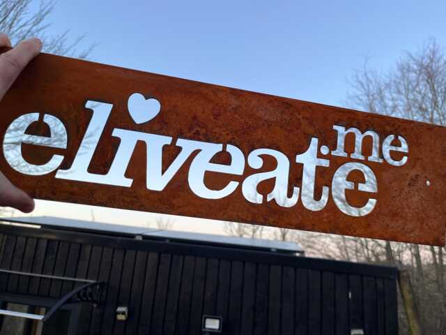 Personalised Corten Steel House Sign - Number Rustic Outdoor Wall Decor Various Sizes - image 1