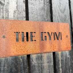 Personalised Corten Steel House Sign - Number Rustic Outdoor Wall Decor Various Sizes - thumbnail 2