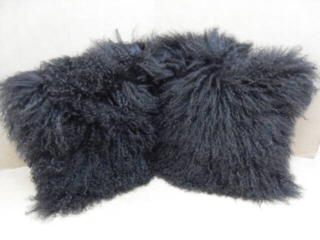 Cushions, Mongolian Sheepskin Cushions Covers 3 Sizes Made in UK - image 1