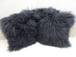 Cushions, Mongolian Sheepskin Cushions Covers 3 Sizes Made in UK - thumbnail 1