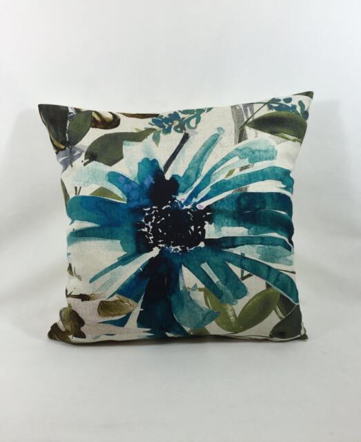 "Chivasso Fabric - Flowers Of Paradise Teal 20""x20" - image 1