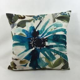 "Chivasso Fabric - Flowers Of Paradise Teal 20""x20" - thumbnail 3