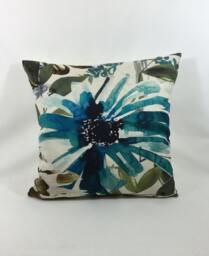 "Chivasso Fabric - Flowers Of Paradise Teal 20""x20" - thumbnail 1