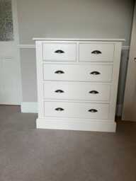 Chest Of Drawers - 2 Over 3 Edwardian Style - thumbnail 1