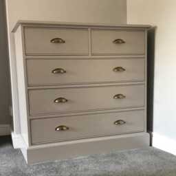Chest Of Drawers - 2 Over 3 Edwardian Style - thumbnail 2