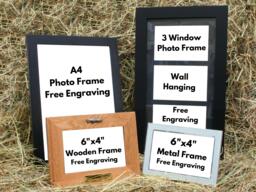 "Racing Car & Motorbikes Personalised Wood Or Metal Picture Frame - 4""x6" - thumbnail 1