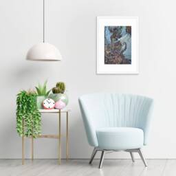 Mermaid Vintage Art Print Poster Wall Framed Mounted Antique Book Quirky Illustration Fairy Tale Edmund Dulac Sea Victorian Princess Pretty - thumbnail 1