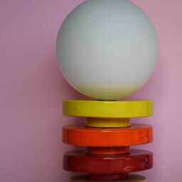 Handmade Ceramic Lamp - Glazed With Glass Globe & G9 Bulb - thumbnail 3