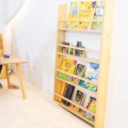 Kids' Pine Wood Bookshelf Montessori Reading Nook, Personalized Bookcase - thumbnail 2