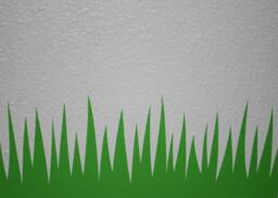 6 in Tall Blades - Your Length Grass Decal Short Border Removable Vinyl Wall Decorative Baseboard - thumbnail 1
