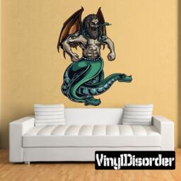 Mythical Creature Wall Decal - Fabric Vinyl Removable & Reusable Mythicalcreatureuscolor065Et