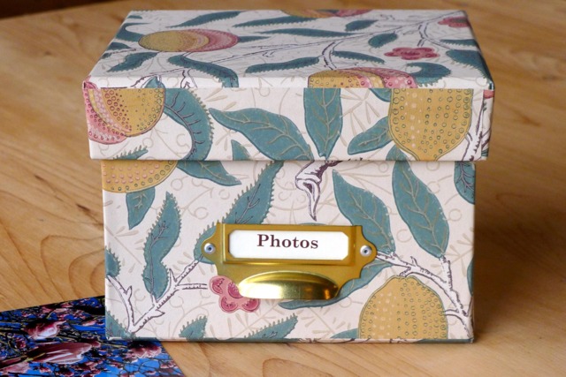 William Morris Photo Box Handmade Fruit Cream Design - 6x4 Or 7x5 - image 1