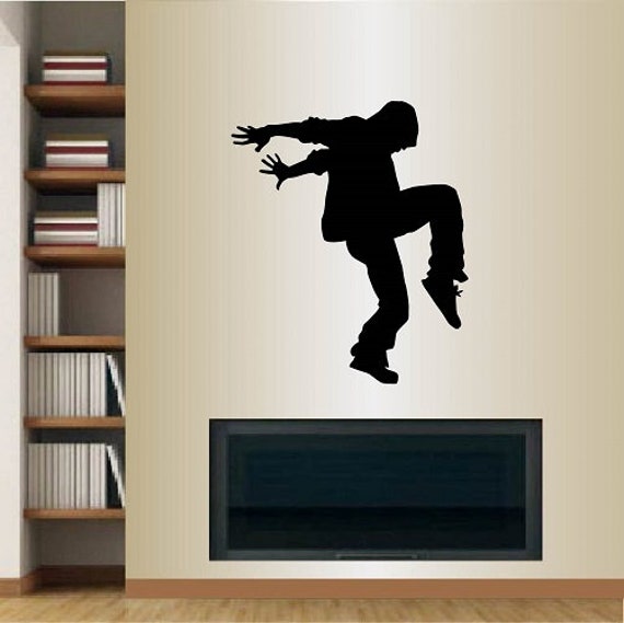 In-Style Decals Wall Vinyl Decal Home Decor Art Sticker Break Dancer Hip Hop Dance Jumping Guy Teen Boy Room Removable Mural Design 66 - image 1