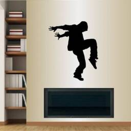 In-Style Decals Wall Vinyl Decal Home Decor Art Sticker Break Dancer Hip Hop Dance Jumping Guy Teen Boy Room Removable Mural Design 66 - thumbnail 1