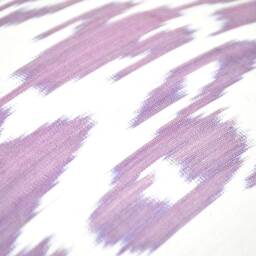 15x15 Plum Ikat Pillow Cover, Handmade Silk Cotton Cushion - thumbnail 3