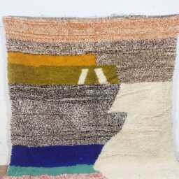 Handmade Berber Area Rug - Colorful Moroccan Azilal Style - thumbnail 4