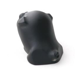 Handmade Black Lacquer Pug Sculpture Modern Home Decor - thumbnail 4
