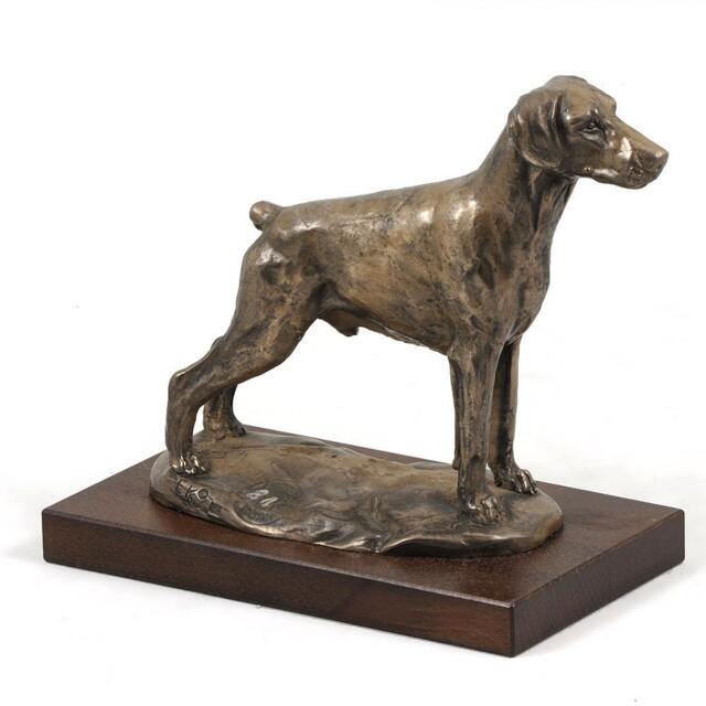 Doberman - Uncropped, Dog Wooden Base Statue, Limited Edition, Artdog - image 1