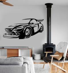 Wall Vinyl Decal Sport Car Luxury Spee Vechicle Amazing Decor 1322Dz - thumbnail 1