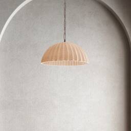 Set Of 2 Clay Pendant Lights, Handmade Ceramic Kitchen Island Lighting - thumbnail 2