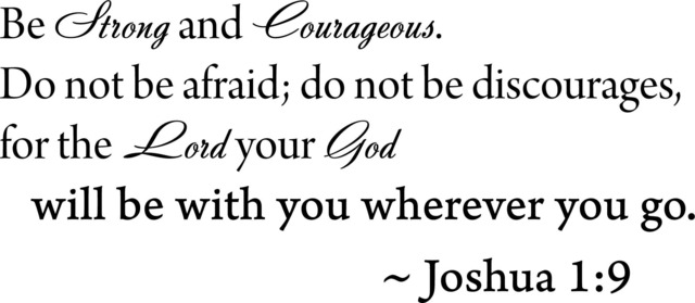 Be Strong & Courageous Printable Wall Art