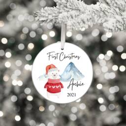 Baby's First Christmas Bauble, Keepsake, 1st Ornament, Gift For Christmas, Bauble Baby - thumbnail 1