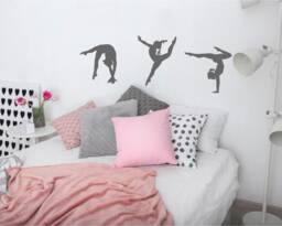 Gymnastics Wall Decals, Gymnast Art, Decor, Stickers, Decor