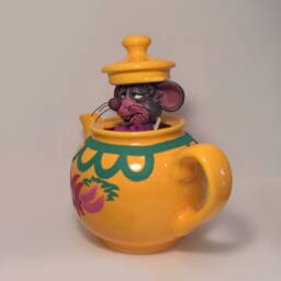 Alice in Wonderland - Dormmouse. Handmade Polymer Clay Action Figure. Unique Collectible - thumbnail 2