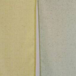 Lyman Two Tone Door Curtain, Yellow & Green Linen Noren, Long Room Dividers Doorway Rod Pocket 1Pc - thumbnail 2
