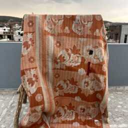 Reversible Vintage Kantha Quilt Patchwork Block Print Cotton Handmade Bohemian Throw - thumbnail 3