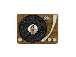 Solid Wood Custom Song Lyrics Vinyl Record Art Wall Hanging - Personalized Photo Print - thumbnail 1