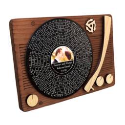 Solid Wood Custom Song Lyrics Vinyl Record Art Wall Hanging - Personalized Photo Print - thumbnail 2