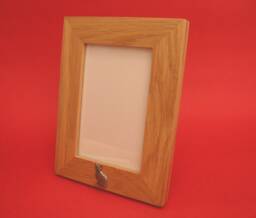 "Short Hair Cat Portrait Real Oak Picture Frame 6"" X 4" - thumbnail 1